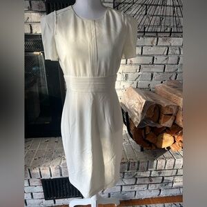 Adrianna Papell Cream Midi Dress